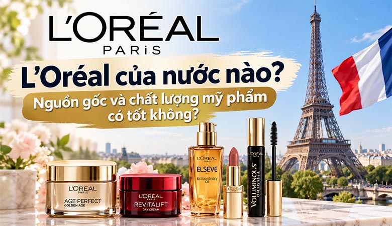 L'Oréal của nước nào? Nguồn gốc và chất lượng mỹ phẩm có tốt không?
